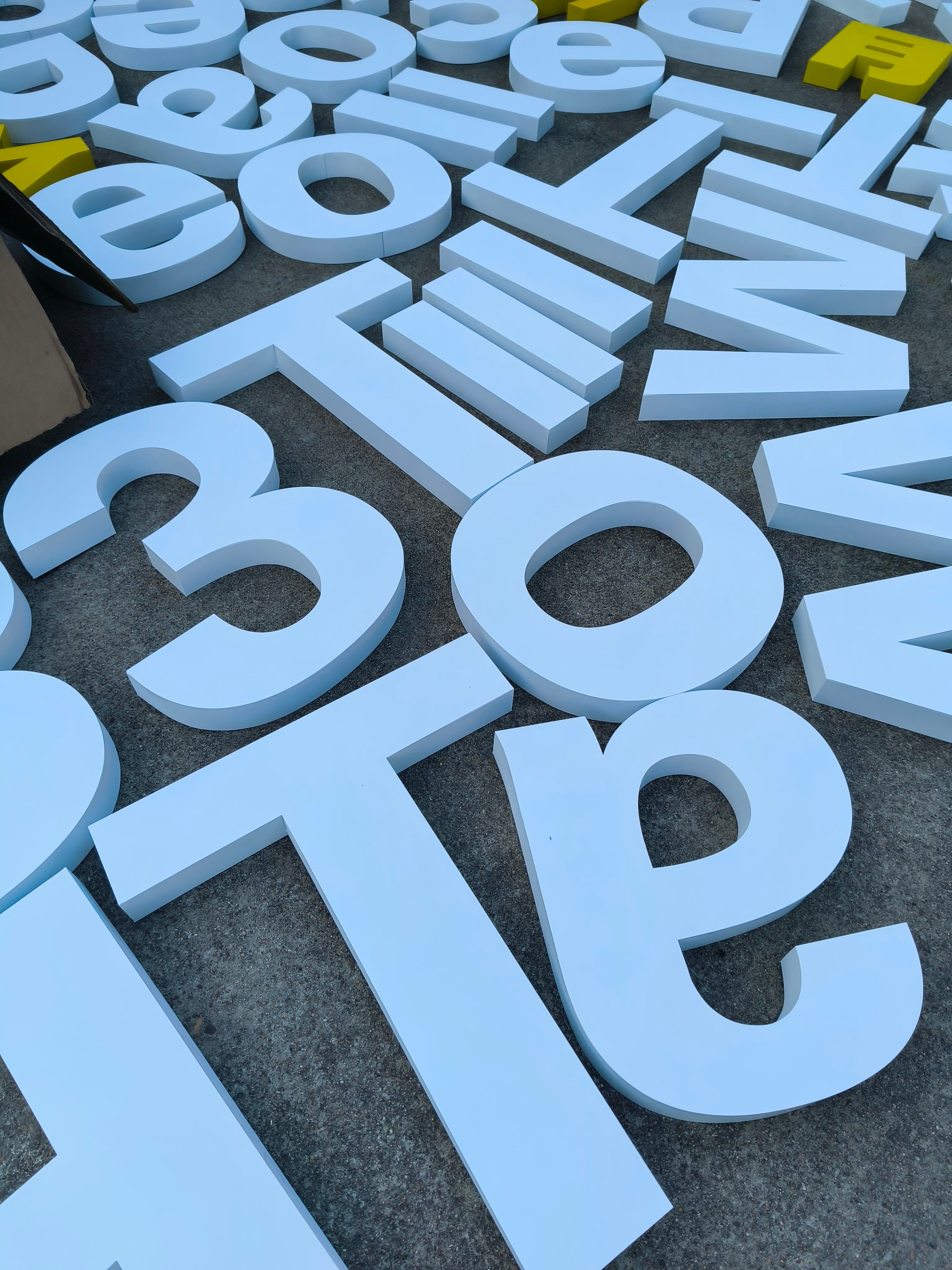 Stainless Steel Powder Coated Metal Letter