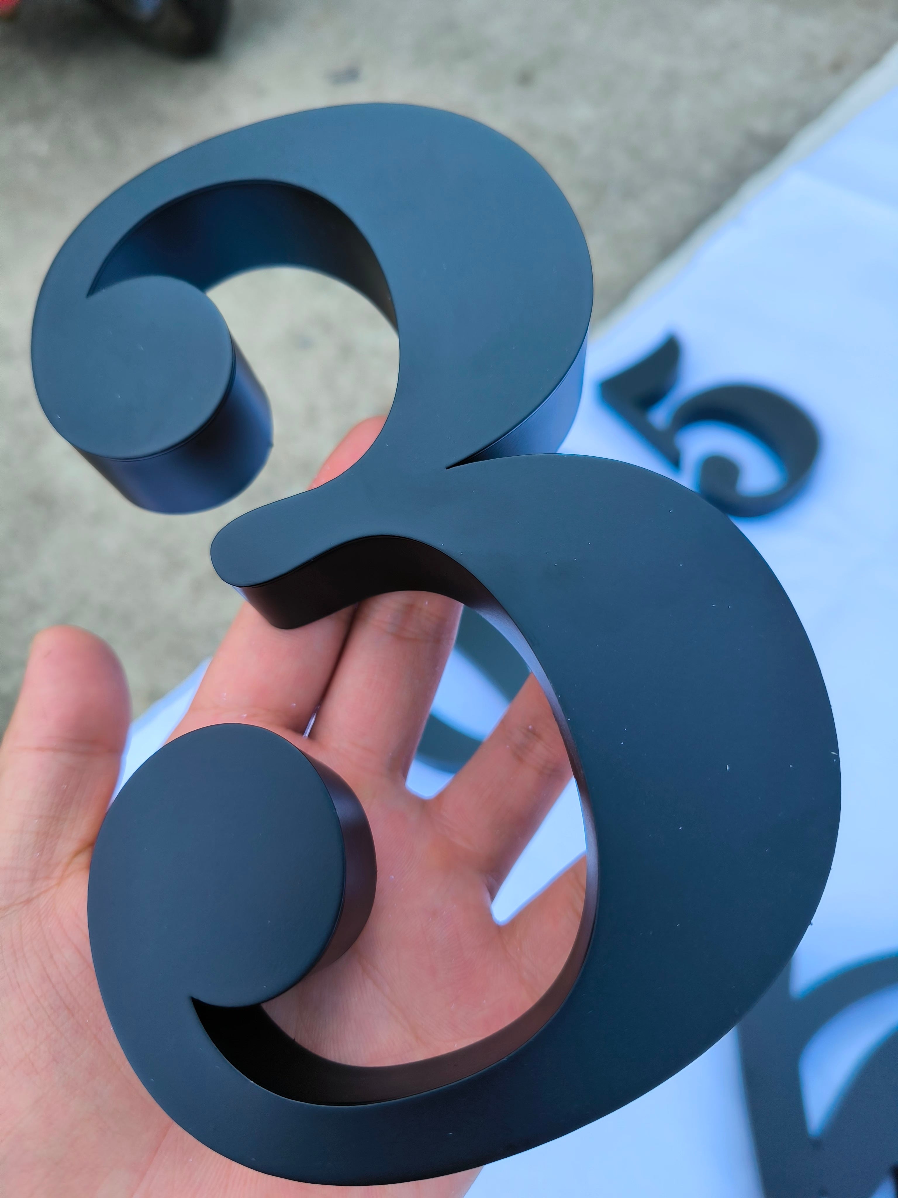 Stainless Steel Powder Coated Metal Letter