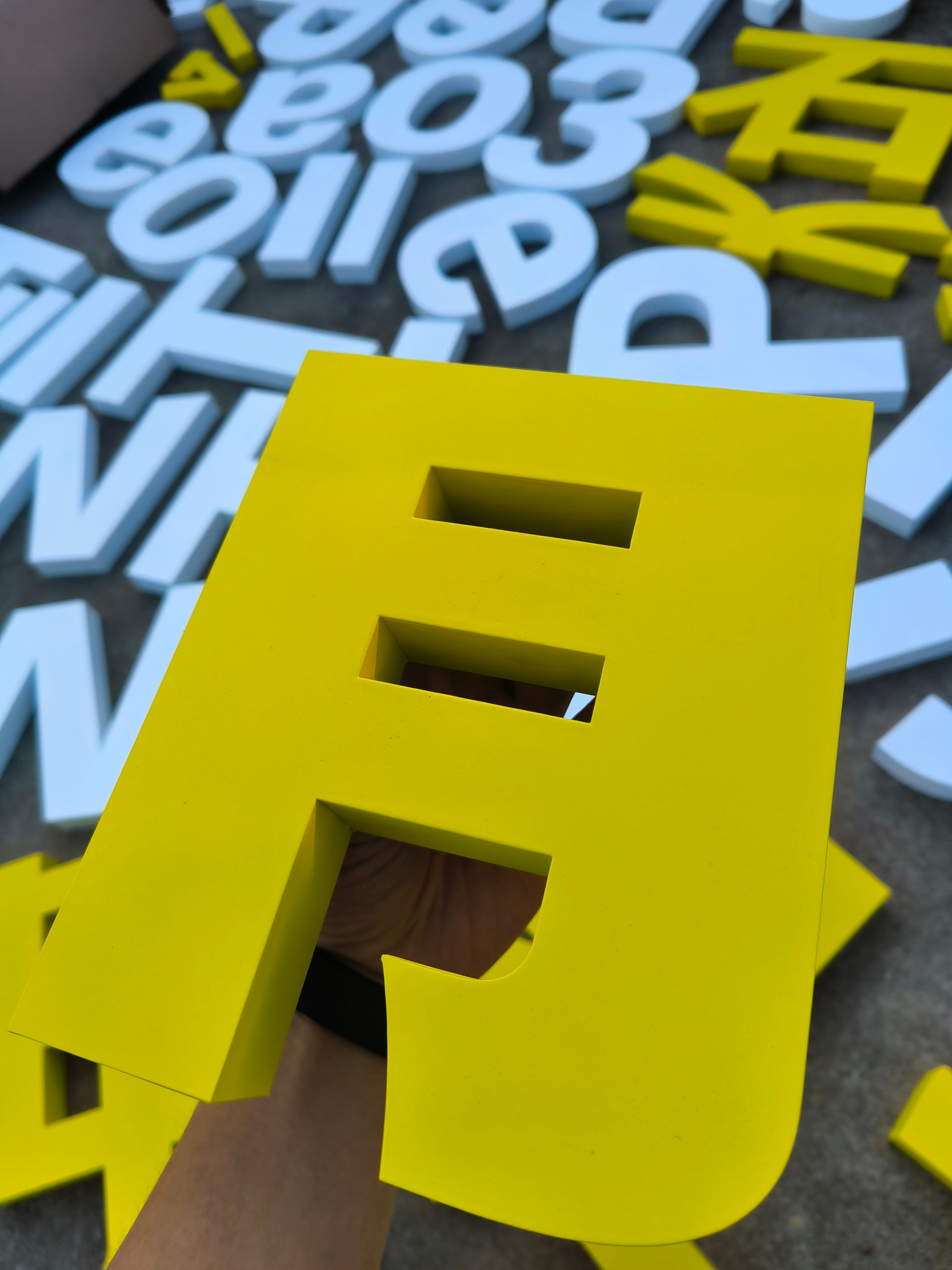 Stainless Steel Powder Coated Metal Letter
