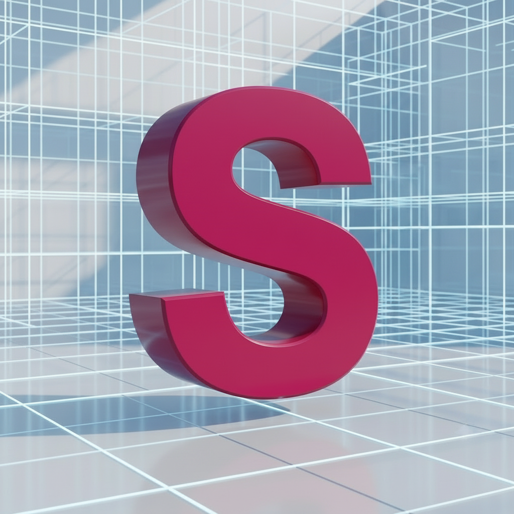 Outdoor rose pink spray paint metal letter S