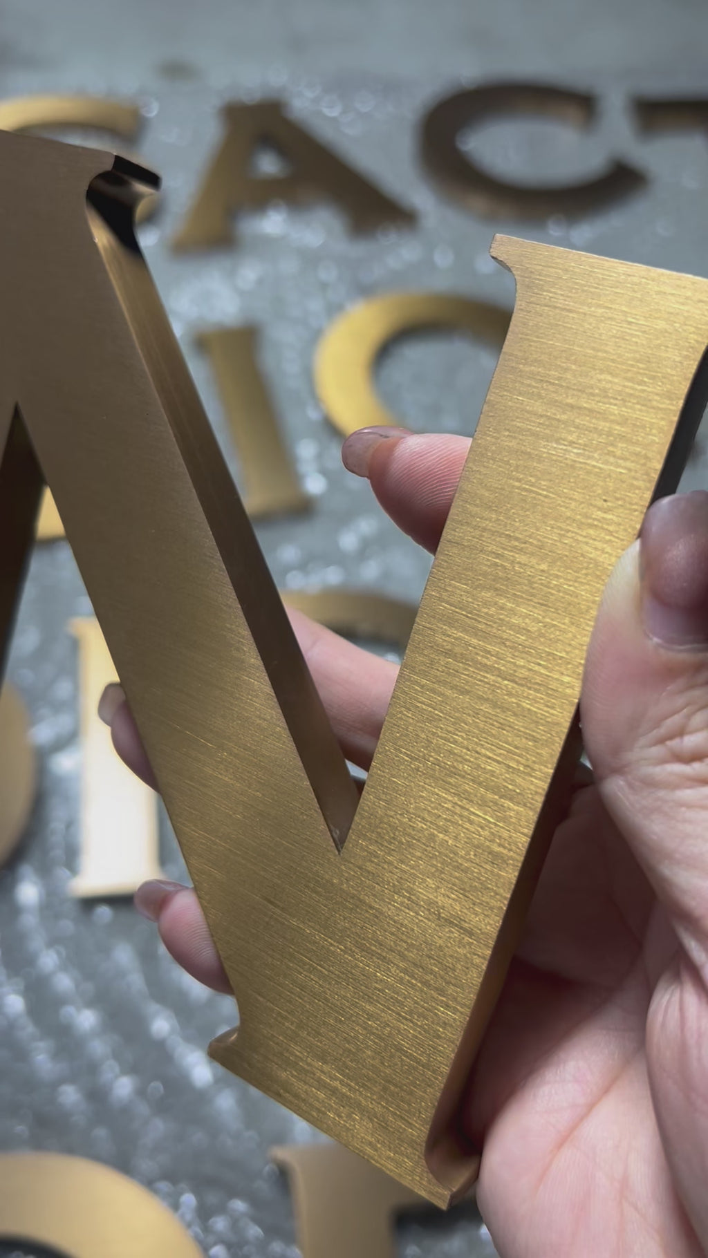 Electroplated Stainless Steel Metal Letter